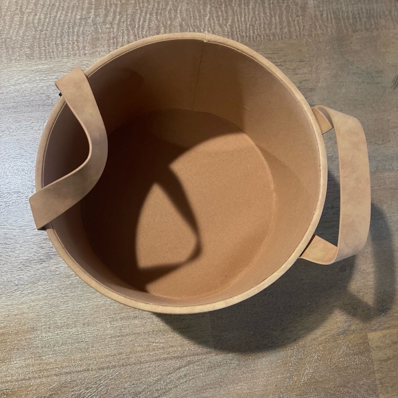 Small Faux Leather Storage Bin Hearth & Hand with Magnolia - Picture 7 of 8